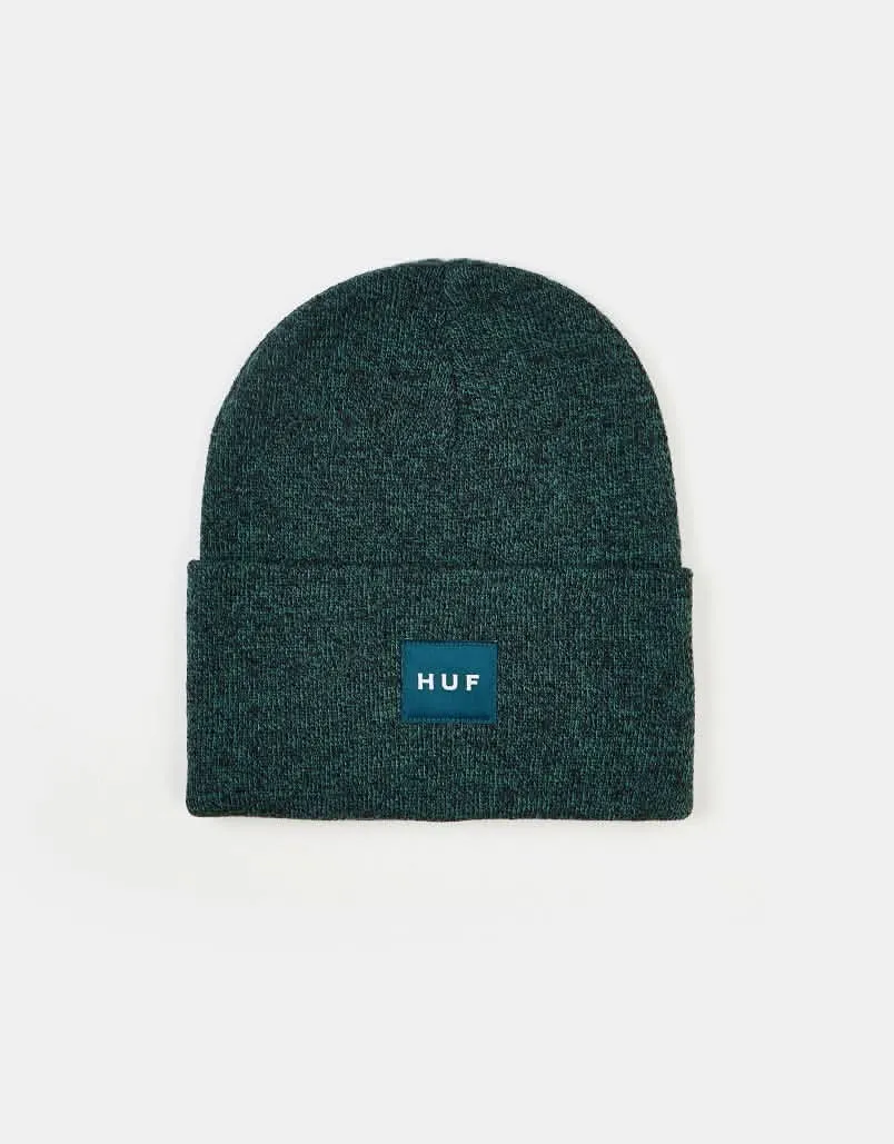 HUF Melange Box Logo Beanie - Pine