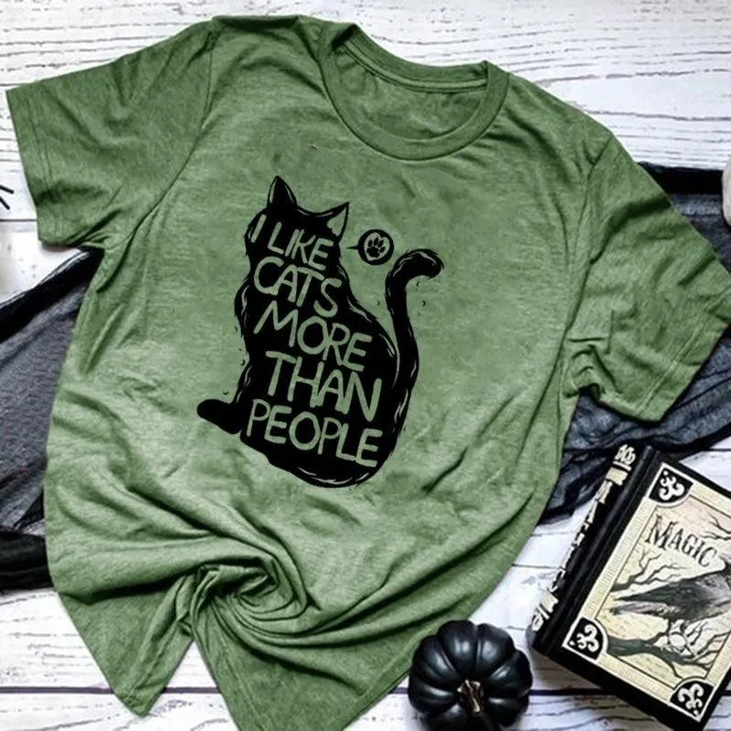 I LIKE CATS MORE TEE