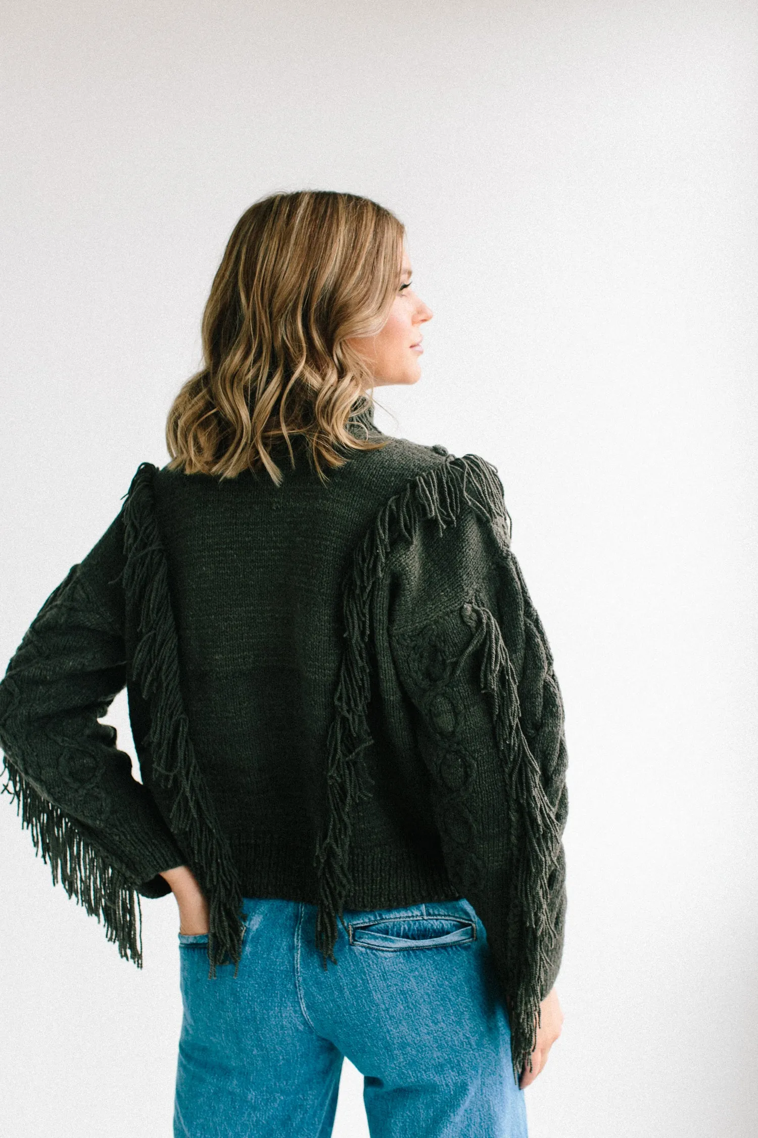 Janti Fringe Pullover in Organic Merino