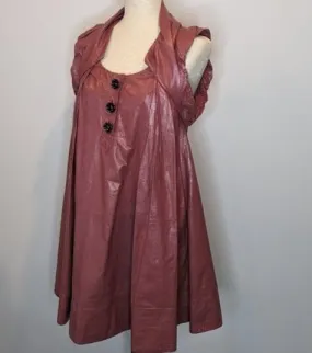 Japanese Pink Leather Babydoll Dress