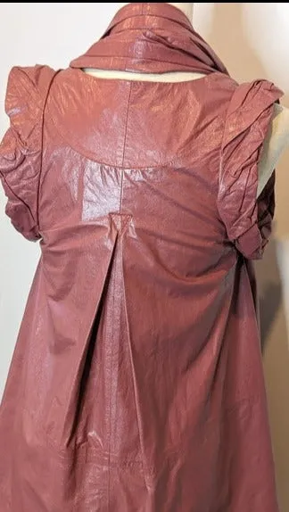 Japanese Pink Leather Babydoll Dress