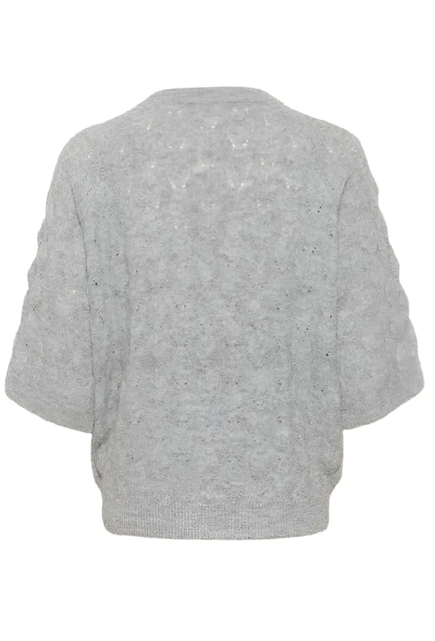 Kaffe Womens Malene Knit Pullover Grey Melange