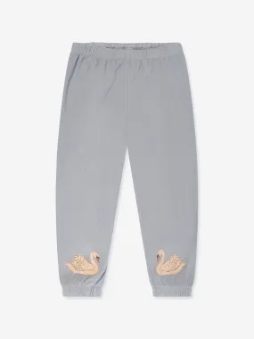 Konges Sløjd Girls Itty Swan Joggers in Blue