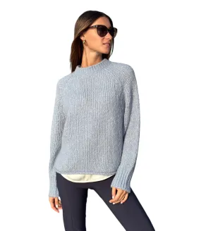 Kontatto light blue round neck pullover