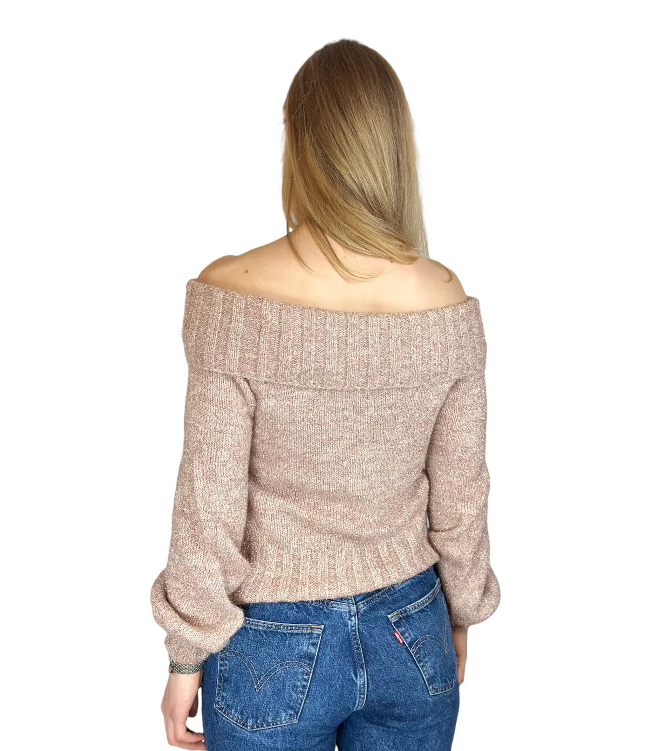 Kontatto pink glitter pullover