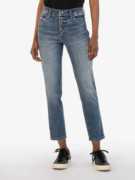 Kut Rachael High Rise Ankle Mom Jean