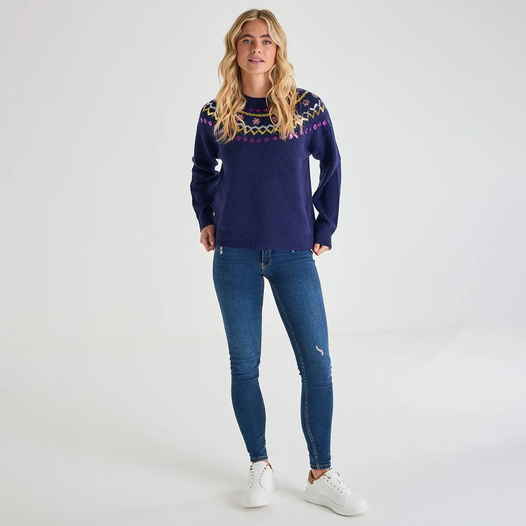 Ladies Fairisle Xmas Jumper