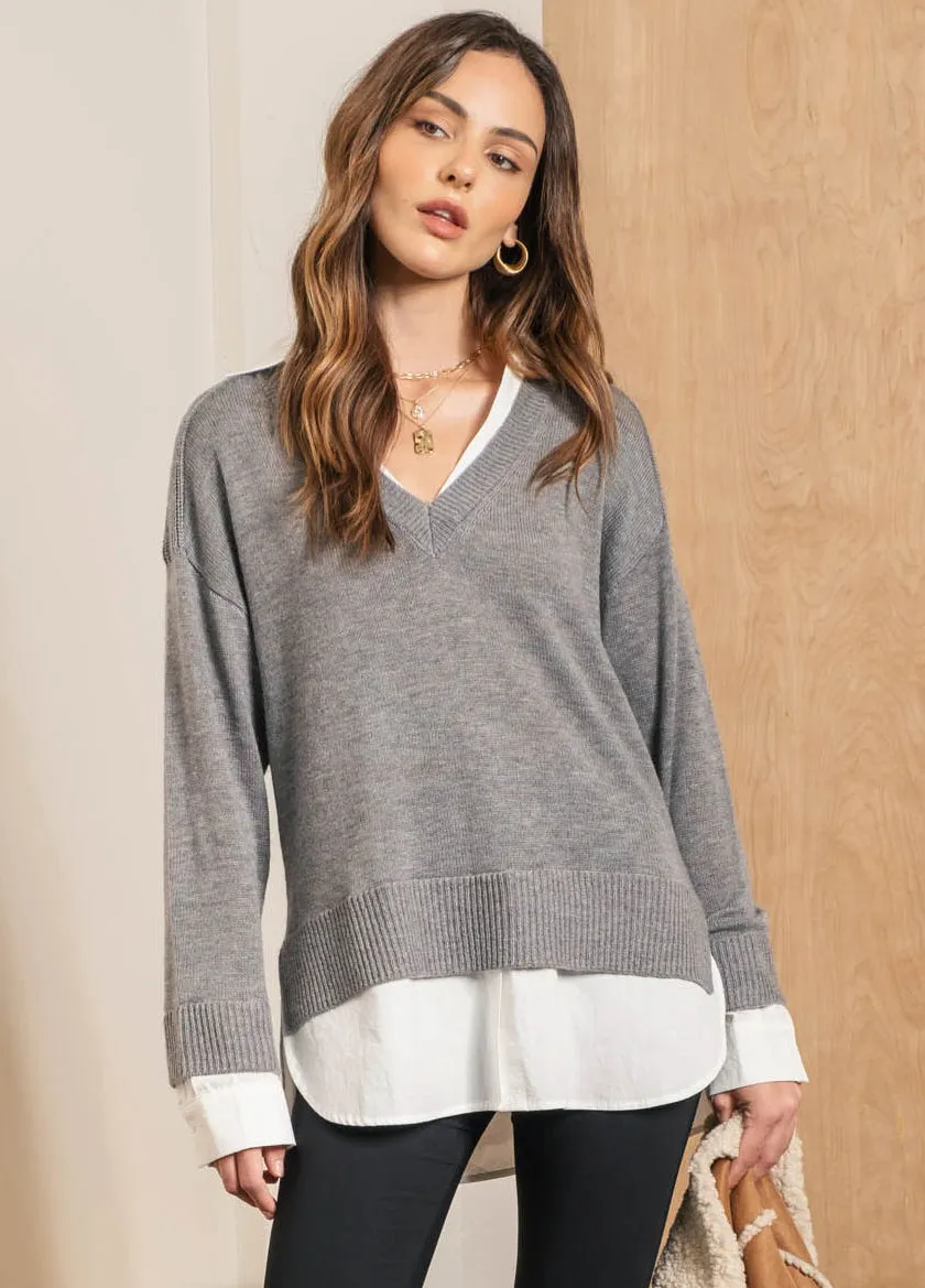 Layered Pullover Top