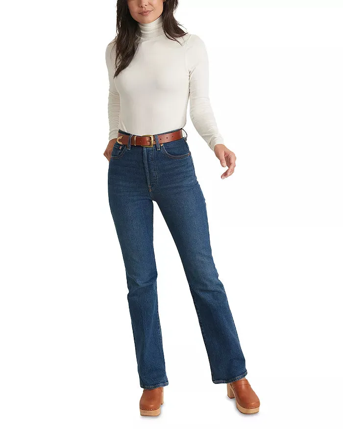 Marine Layer Lexi Ribbed Turtleneck Top