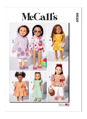 McCall's sewing pattern 8309 18 inch Doll Clothes