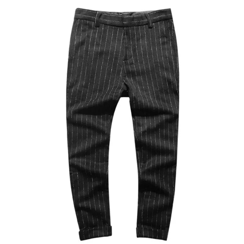 Men's Autumn Casual Striped Trousers