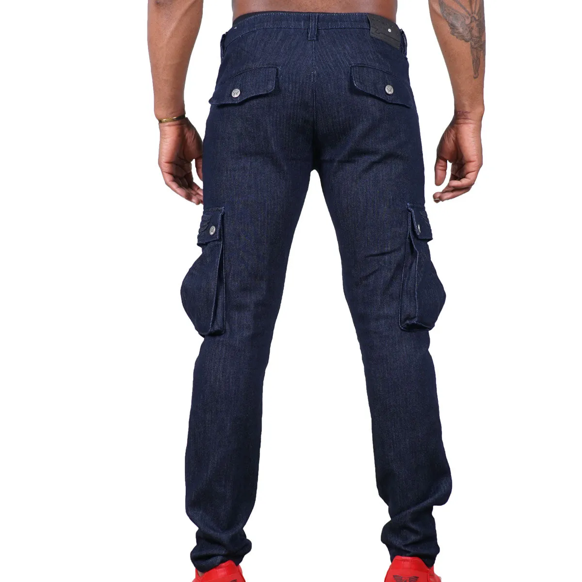 Men's Denim Cargo Jeans