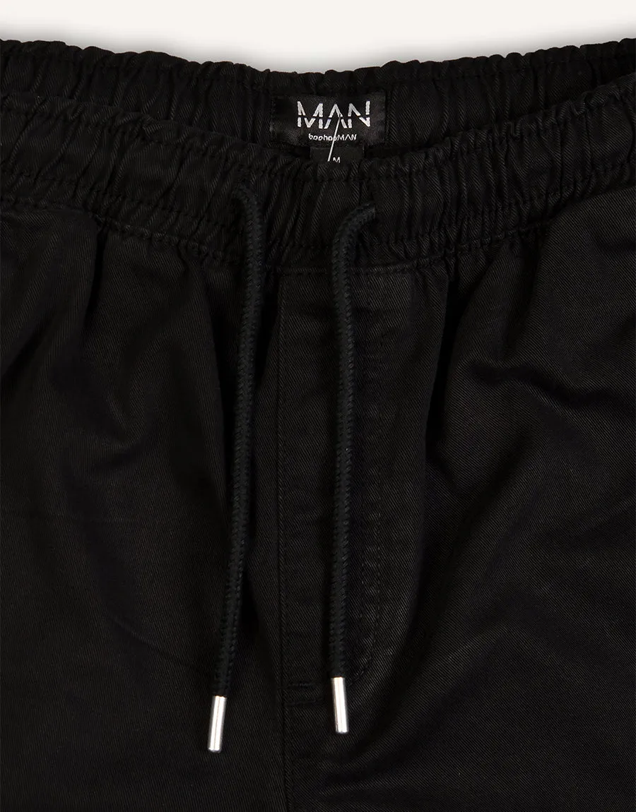 Men's Denim Jeans Shorts- Black