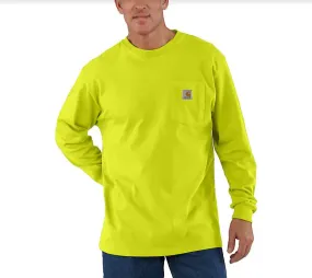 Men's Workwear Long Sleeve Pocket Big T- Shirt