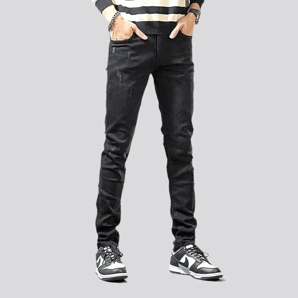 Monochrome men's skinny jeans