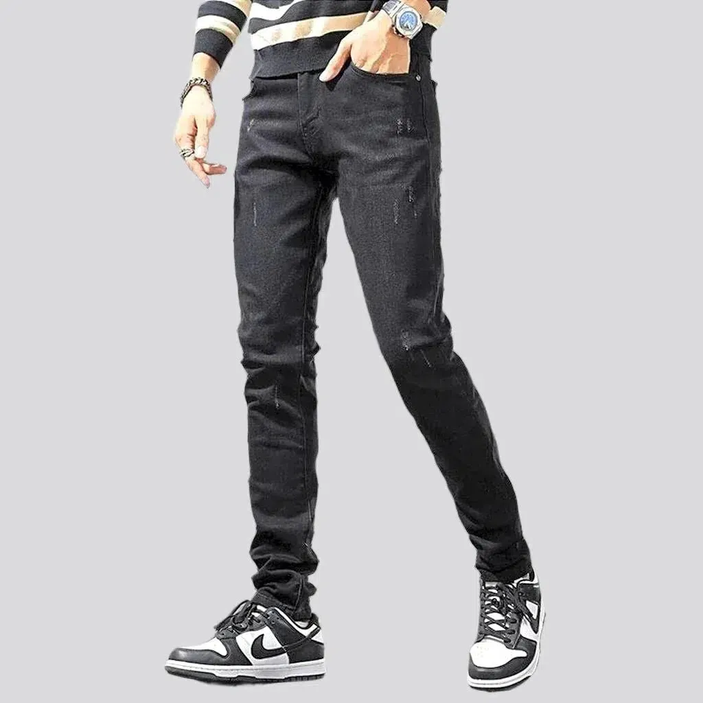 Monochrome men's skinny jeans