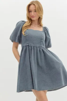 Montana Skies Dress - Denim