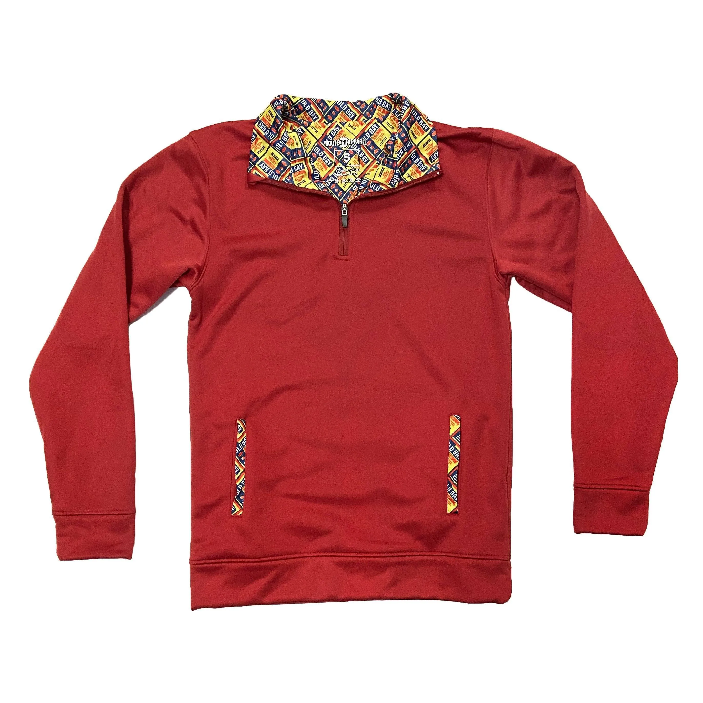 OLD BAY Pattern Logo Trim (Red) / Pullover