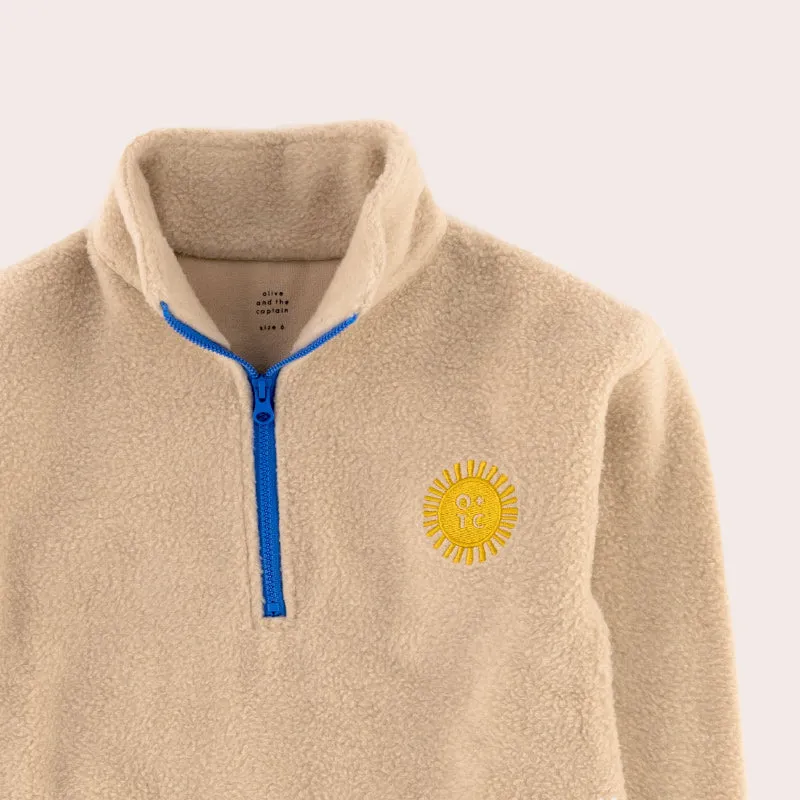 Olive & The Captain Fleece Pullover - Mustard Sun