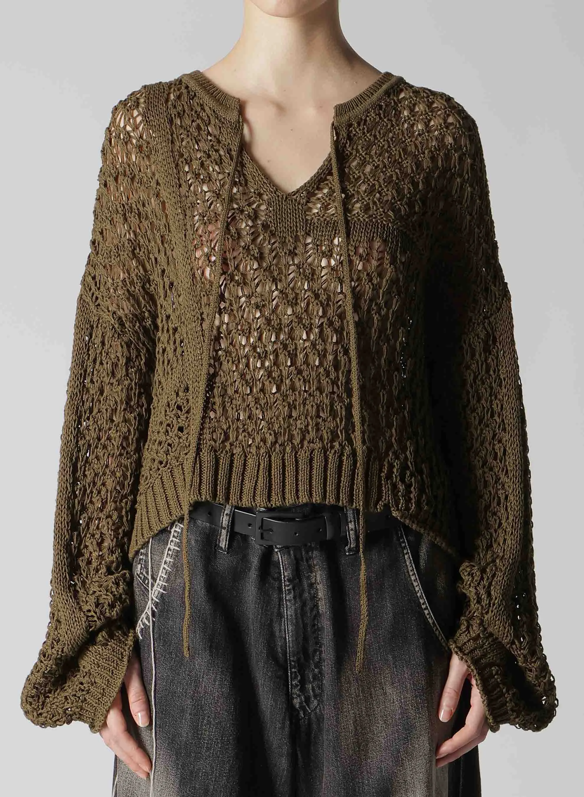 OPENWORK DESIGN HENRY WIDE SLEEVE PULLOVER