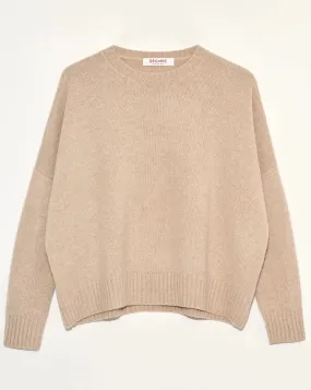 Organic by John Patrick Cashmere Wide Pullover Almond