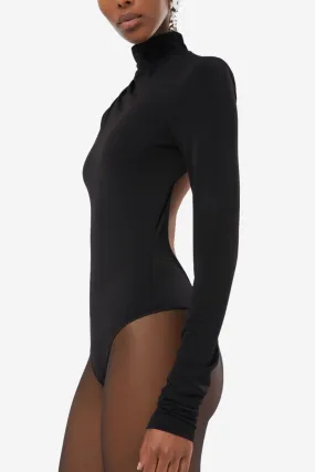 Parker Bodysuit Open Back Bodysuit Black