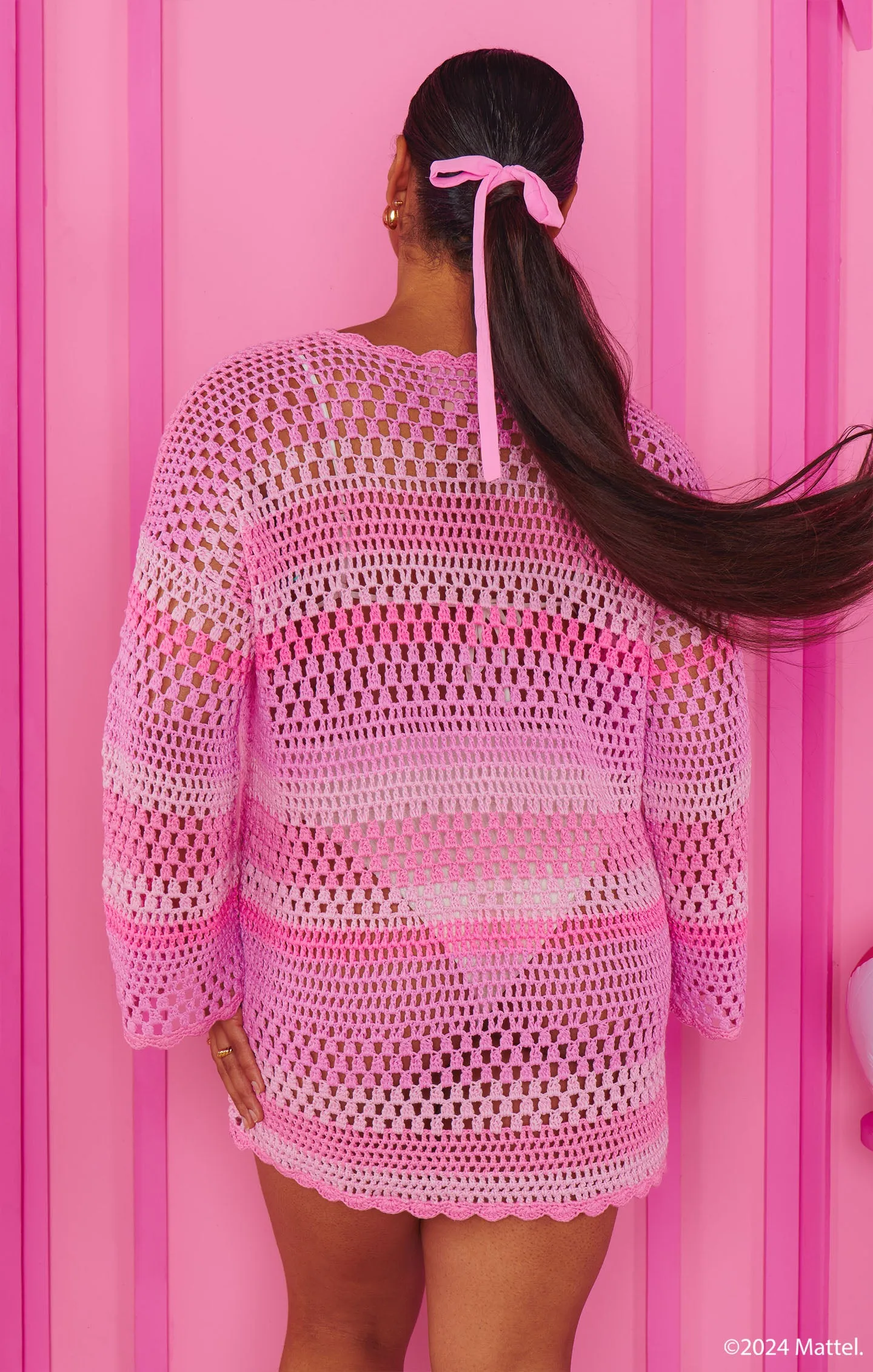 Paula Pullover ~ Beach Barbie™ Stripe