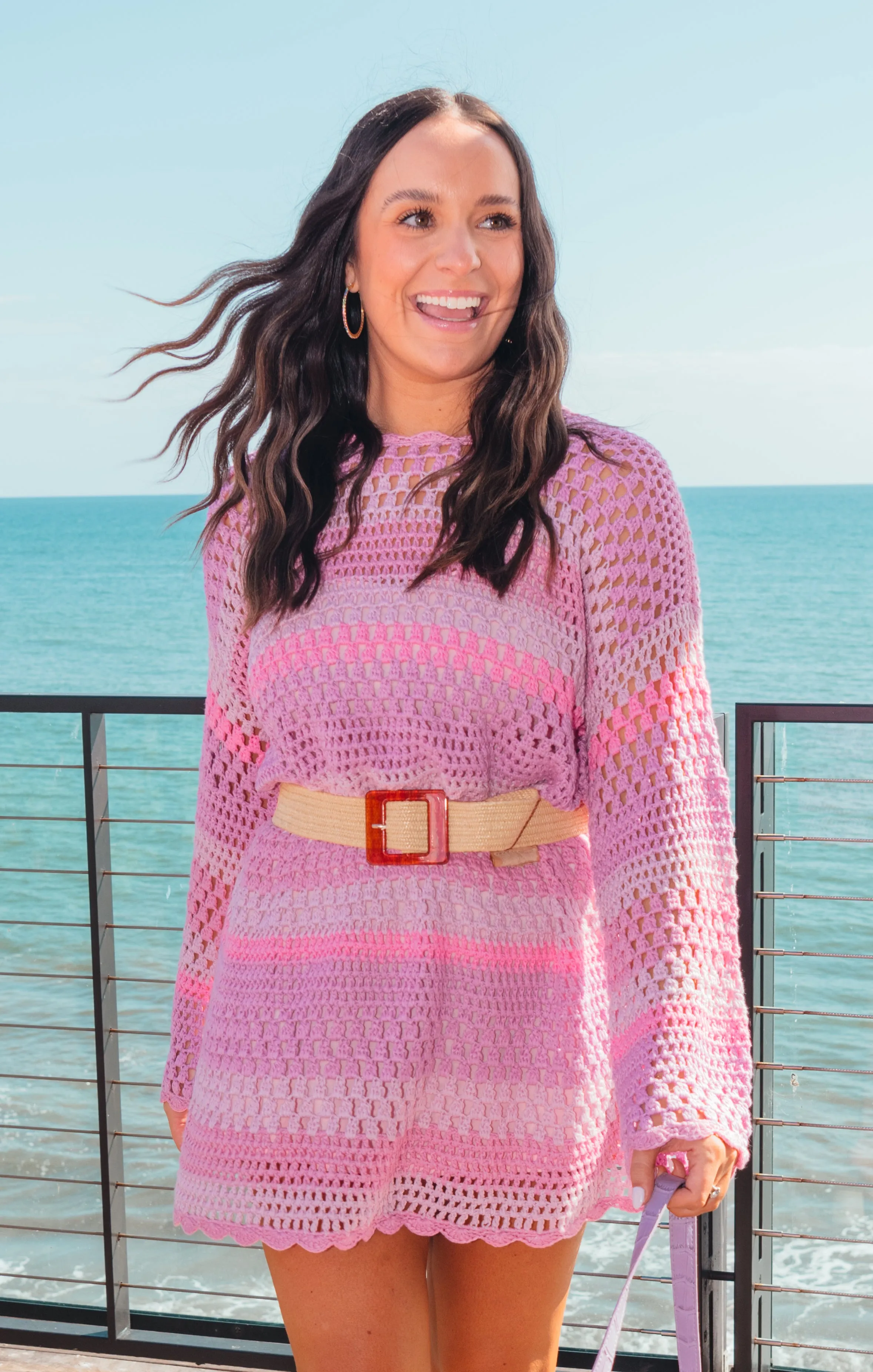 Paula Pullover ~ Beach Barbie™ Stripe