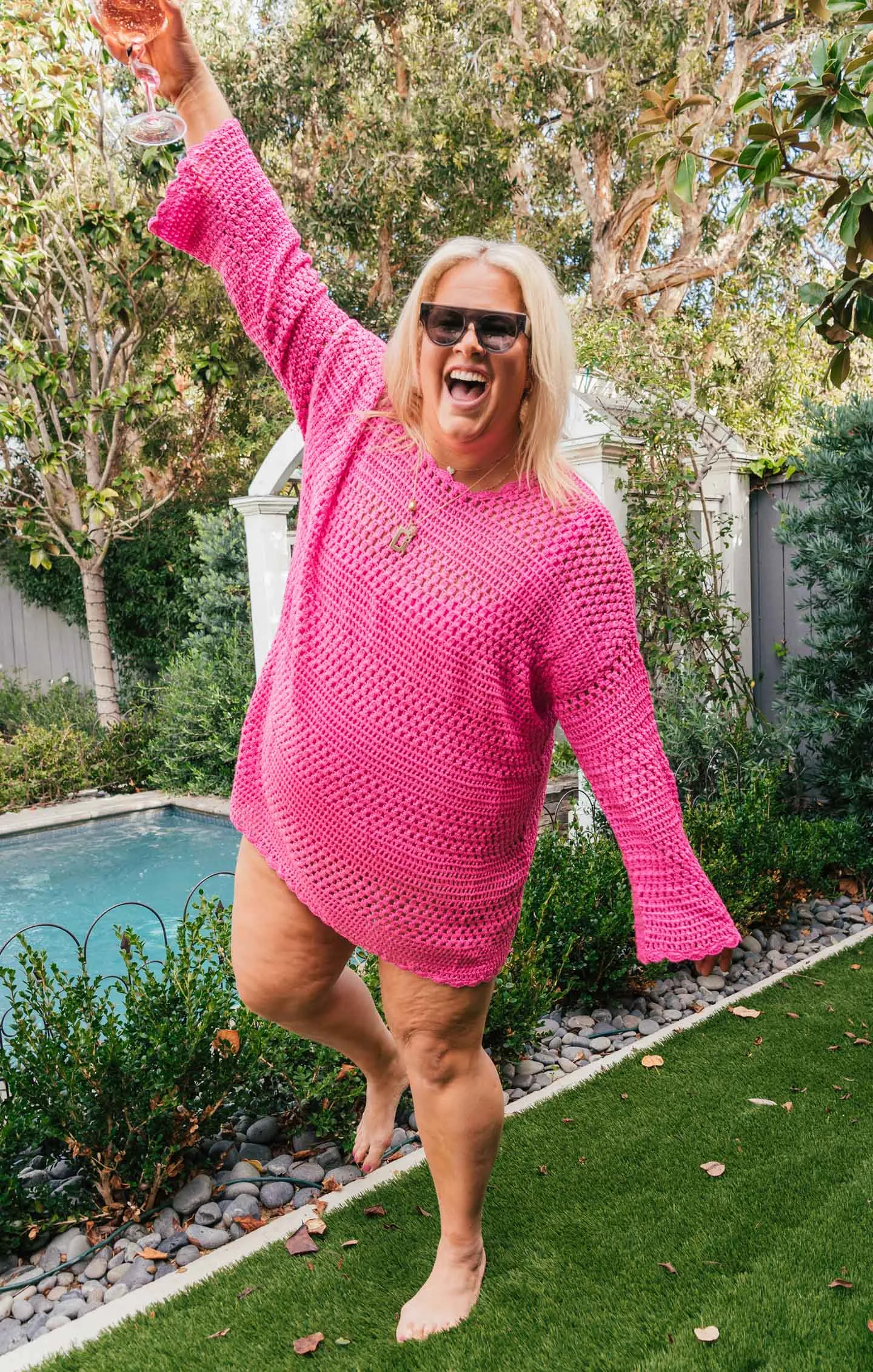 Paula Pullover ~ Hot Pink Crochet