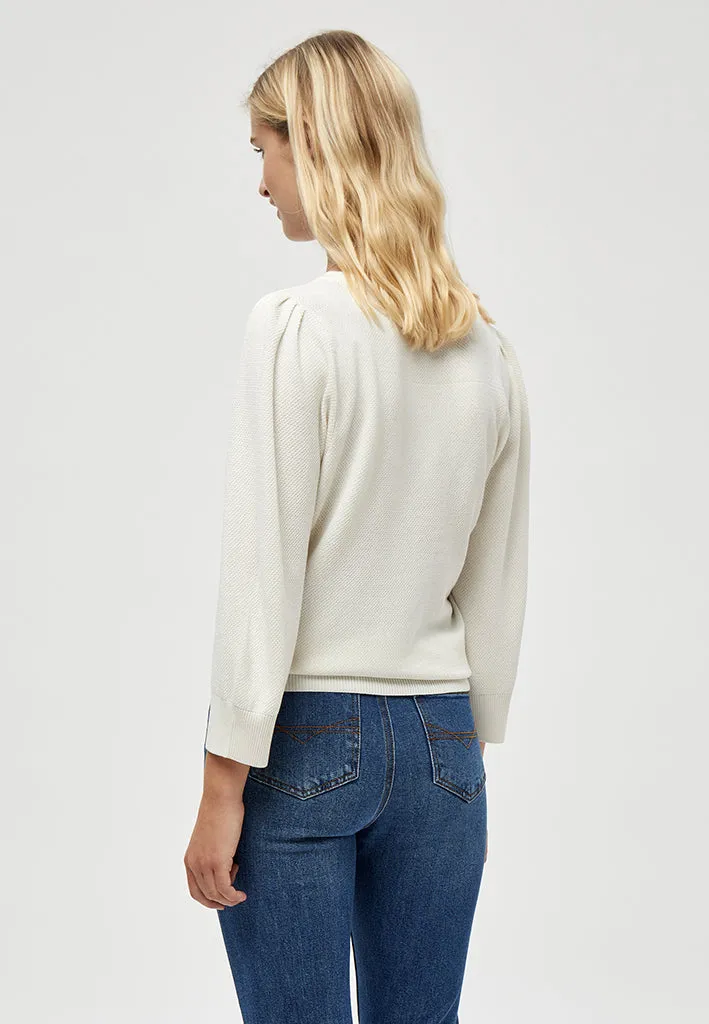 PCTana Knit Pullover - Cloud Dancer