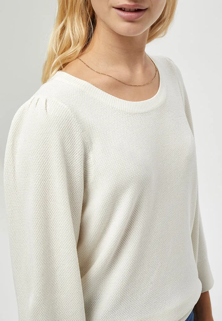 PCTana Knit Pullover - Cloud Dancer