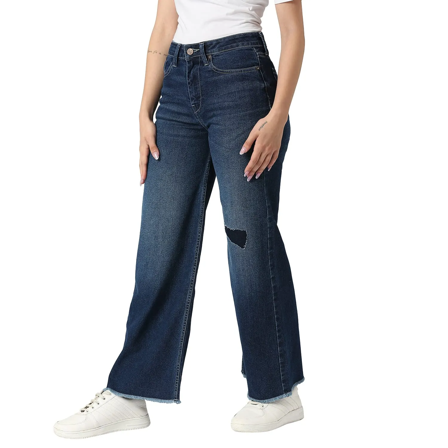 Pepe Jeans Ladie's Straight Jeans (PL204545Q038_Dark Used_28)