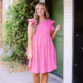 Play Along Dress, Hot Pink