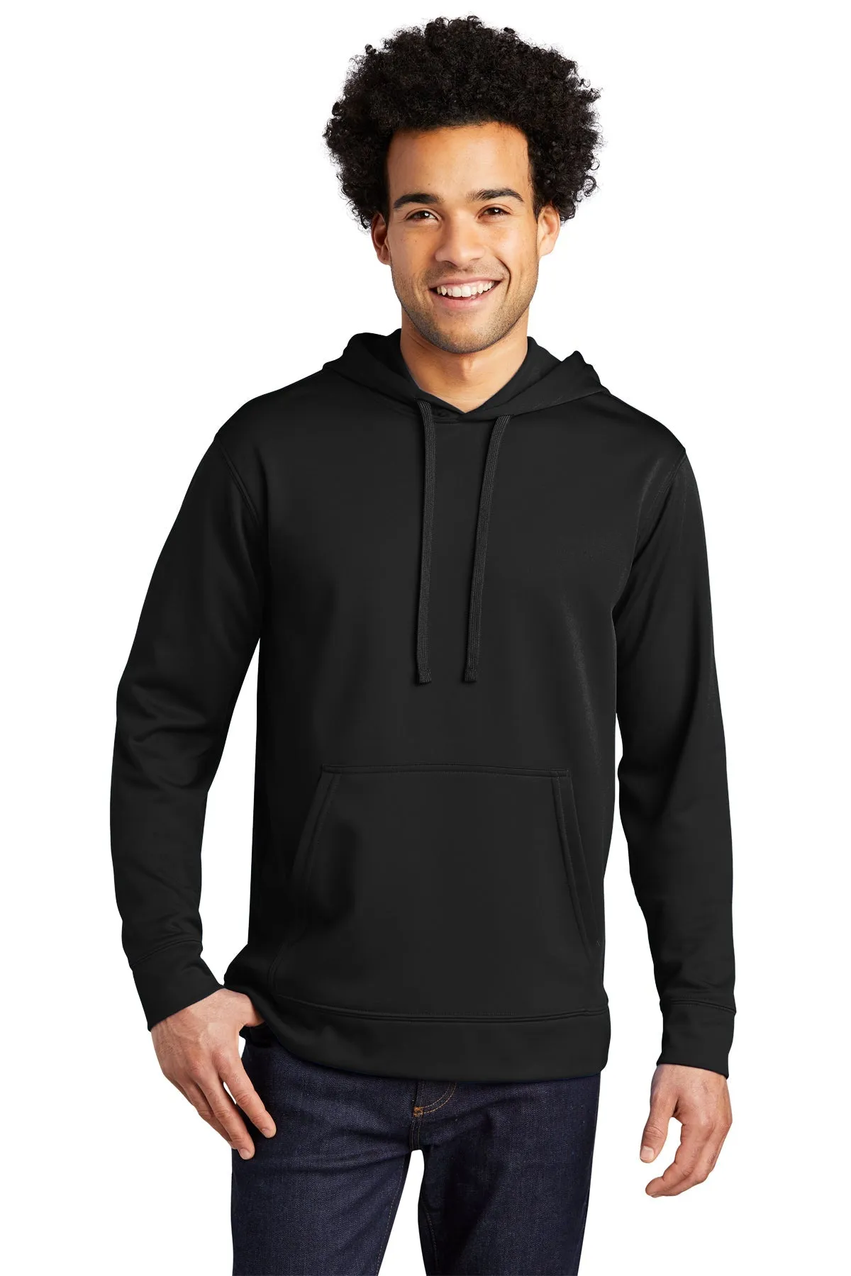 Port & Company Performance Custom Fleece Hoodies, Jet Black