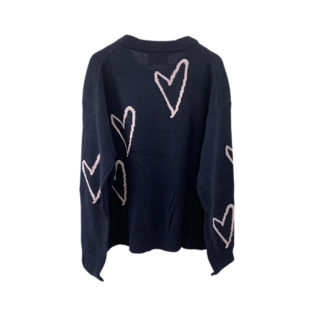 Pre Order:  Love Woolen Knitted Loose Sweater