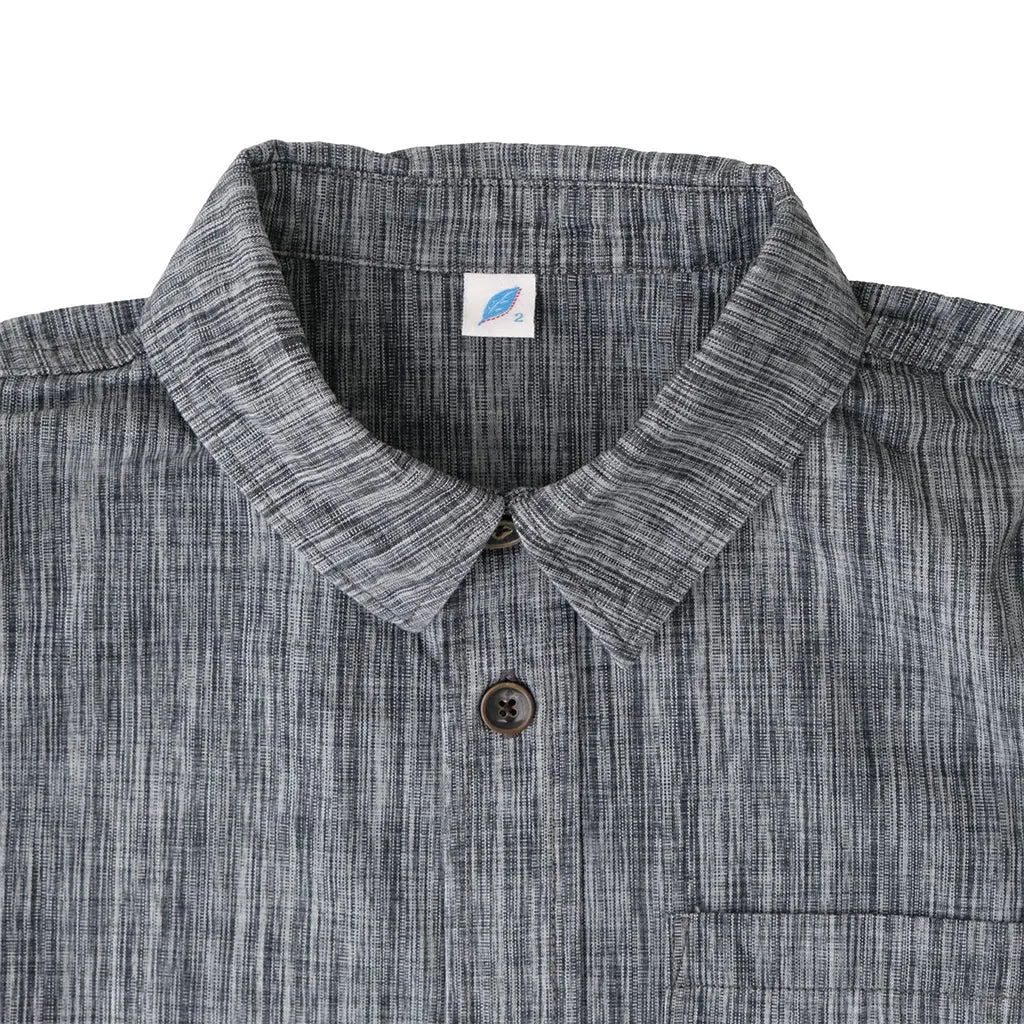 Pure Blue Japan Black Kasuri Chambray Shirt