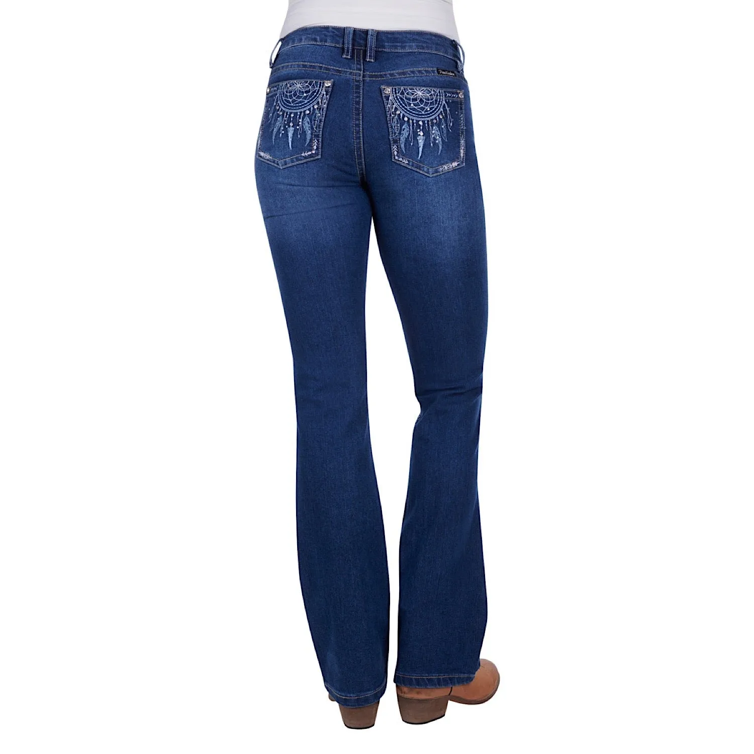 Pure Western Womens Trisha Boot Cut Jean 34" Leg True Blue