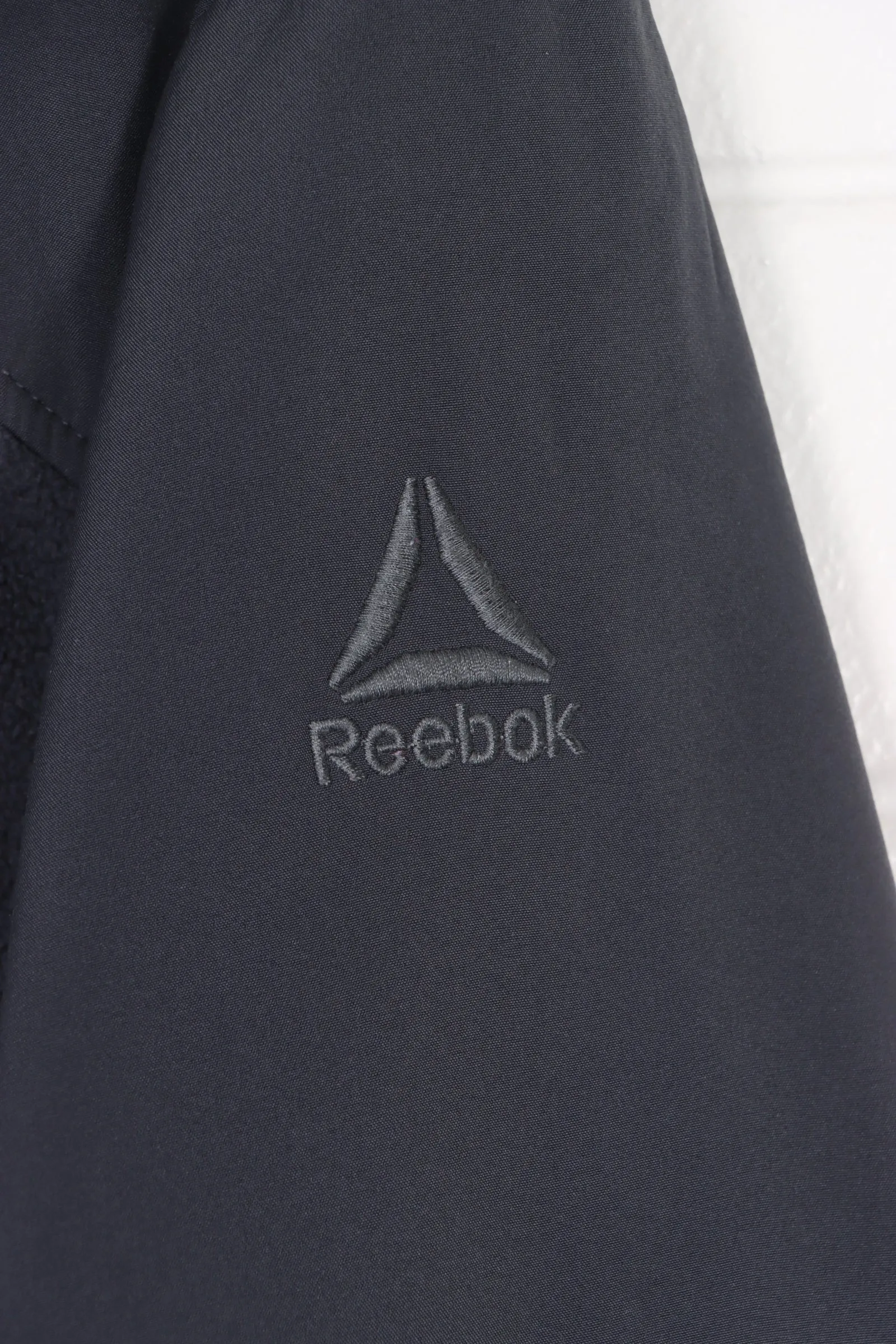 REEBOK Charcoal Grey Hooded Fleece Jacket (L)