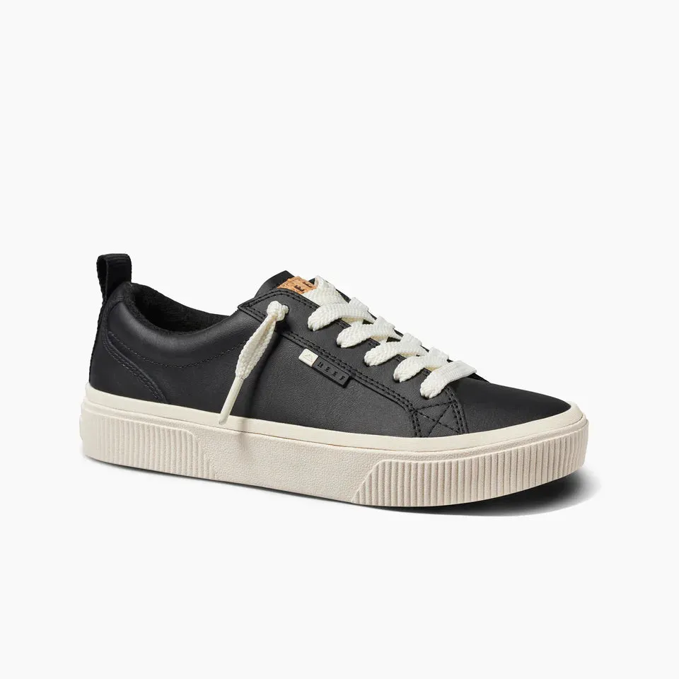 Reef Lay Day Dawn Sneaker | Black Leather