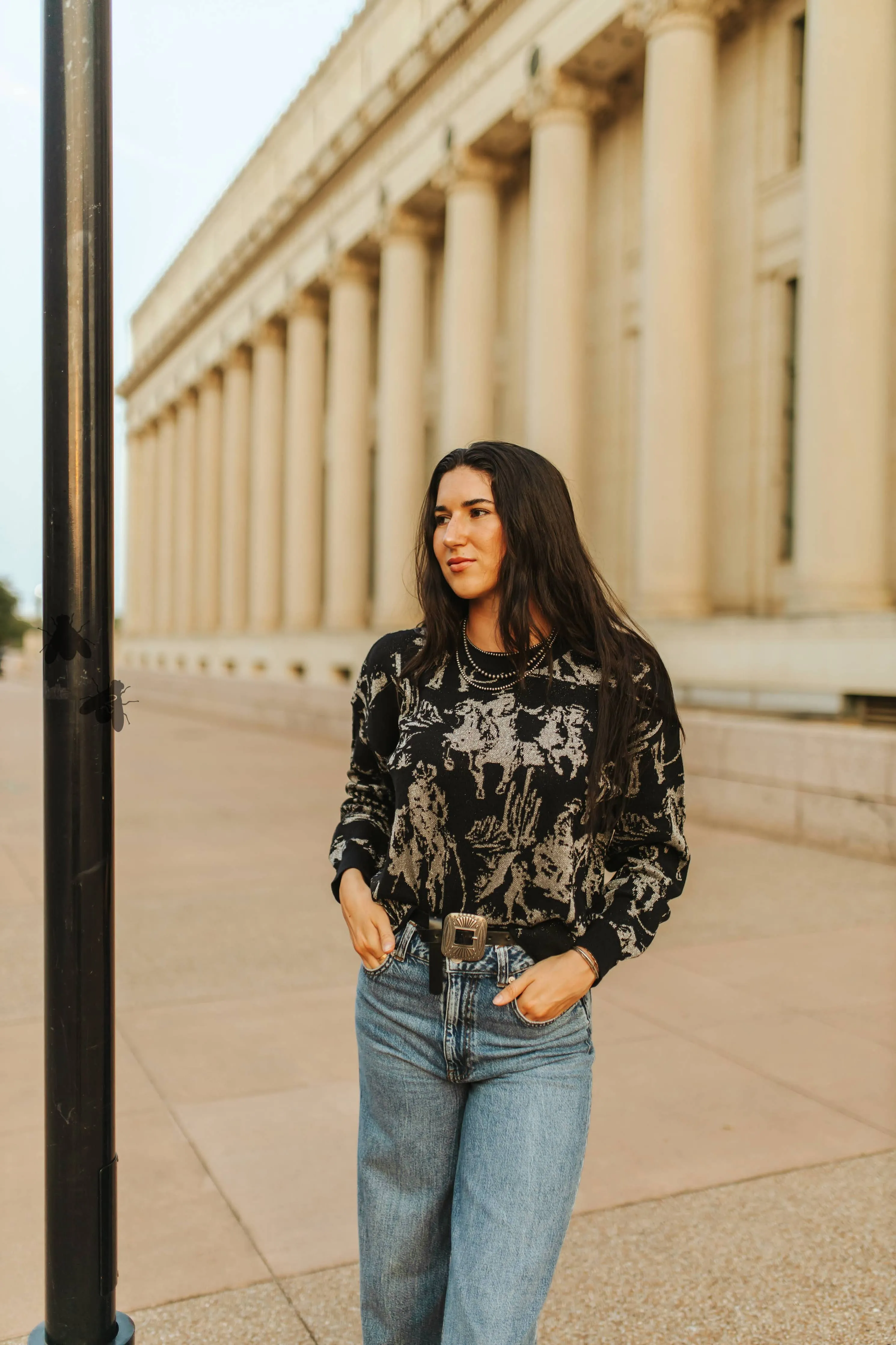 Rhinestone Cowboy Crop  Sweater