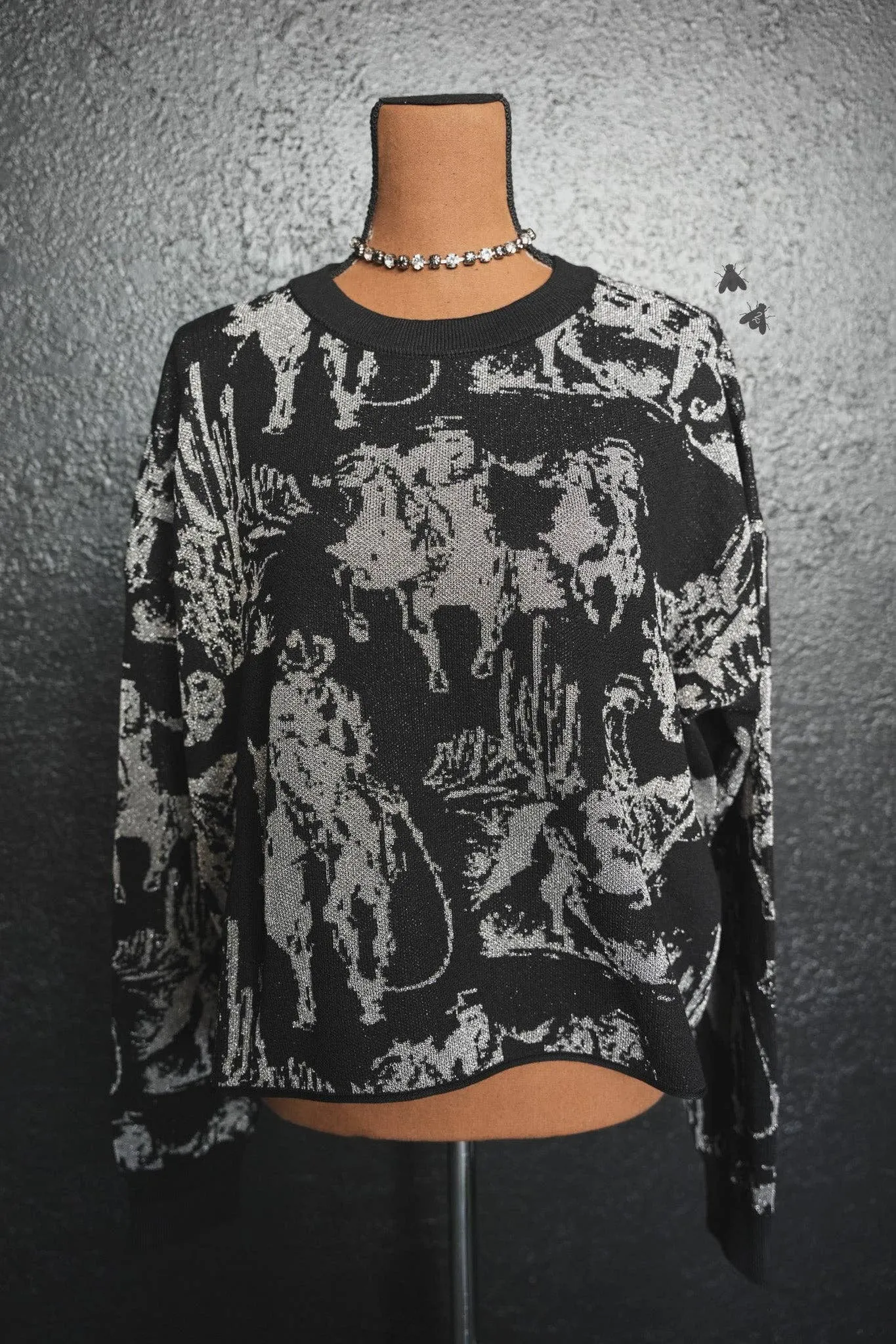 Rhinestone Cowboy Crop  Sweater