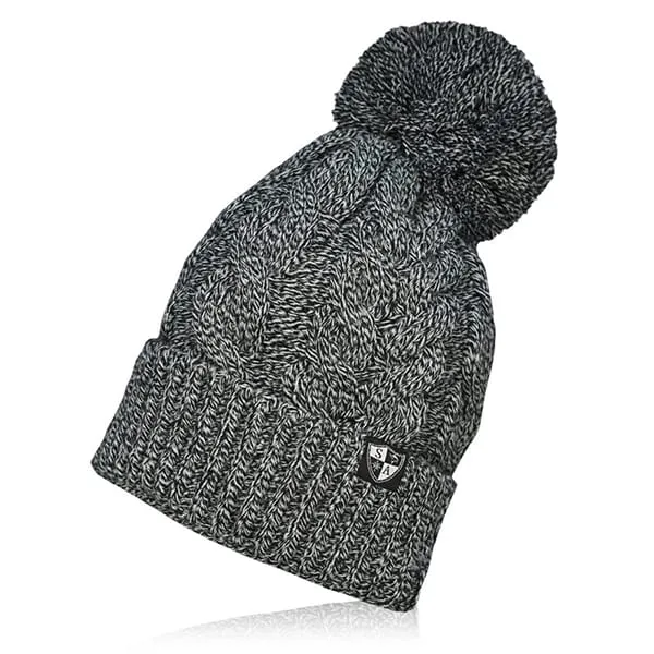 SA Beanie | Mixed Grey Pom Beanie