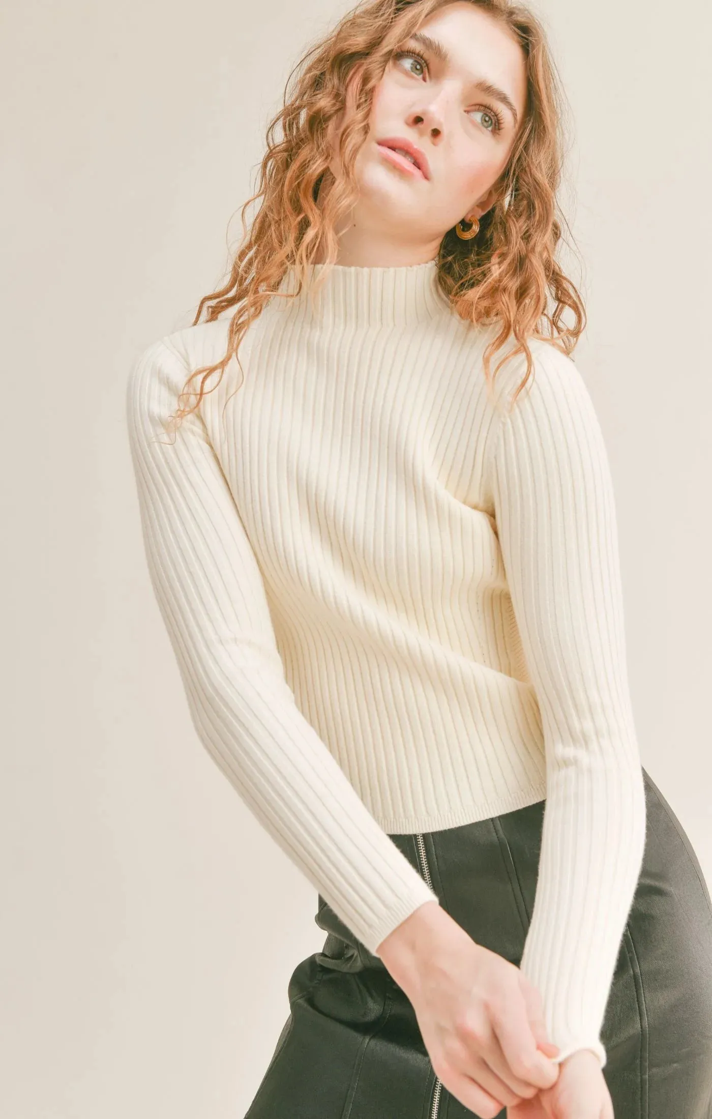 Sadie & Sage Bakery Ribbed Knit Sweater