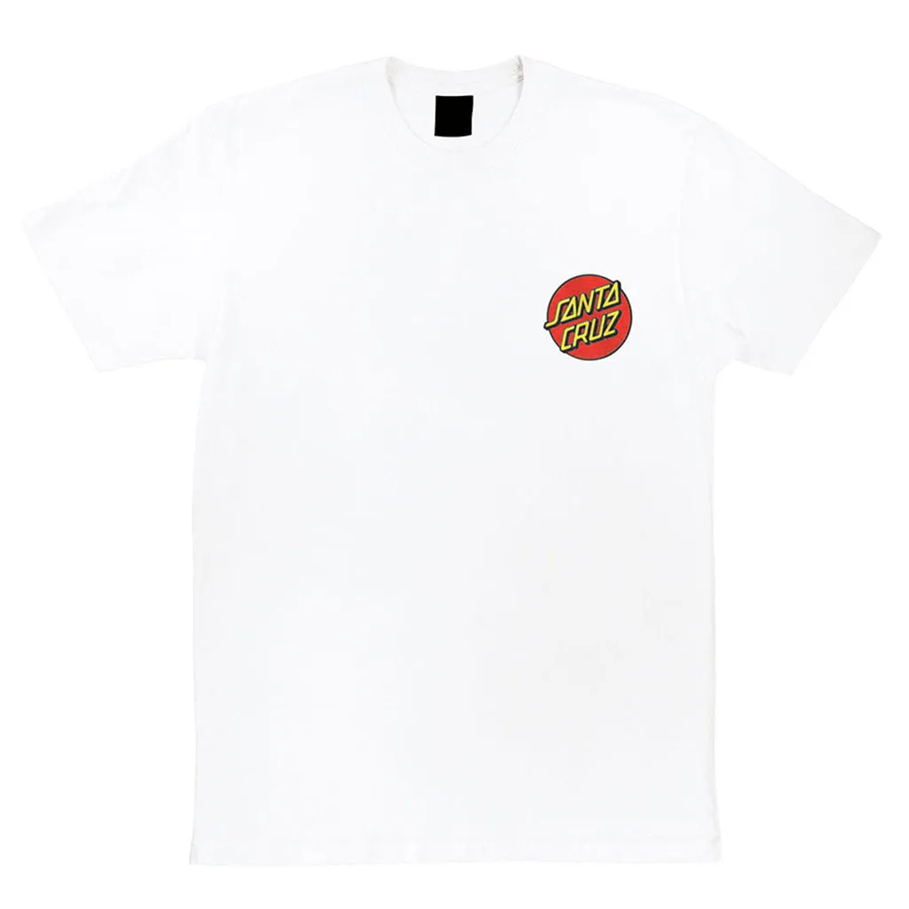 Santa Cruz Classic Dot Chest S/S Tee - White