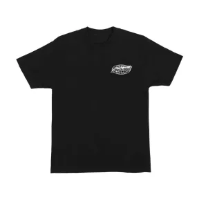 Santa Cruz Global Slame Dot Mono S/S Tee - Black