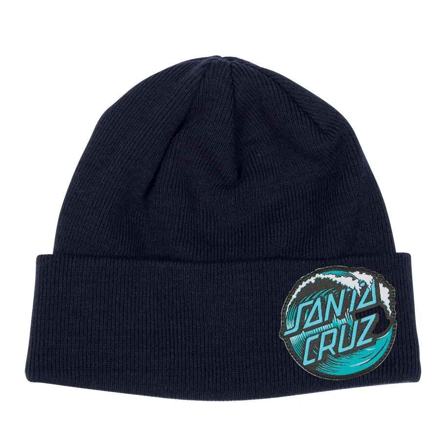 Santa Cruz Wave Dot Beanie - Navy