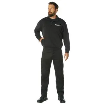 Security 1/4 Zip Job Shirt - Black