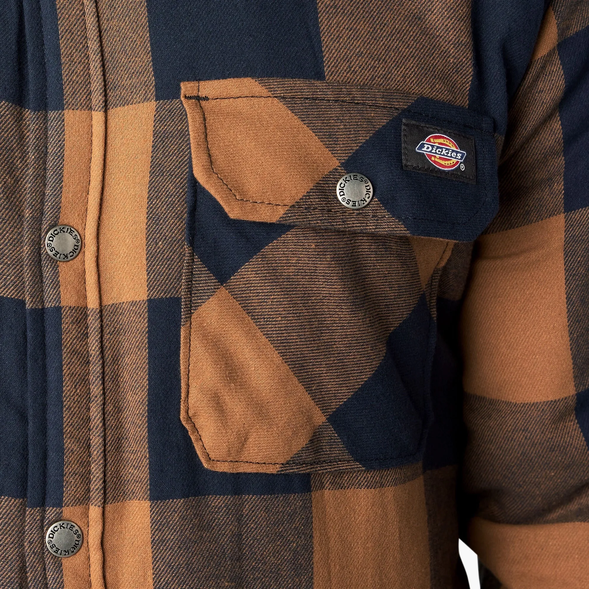 Sherpa Lined Flannel Shirt - Brown Duck