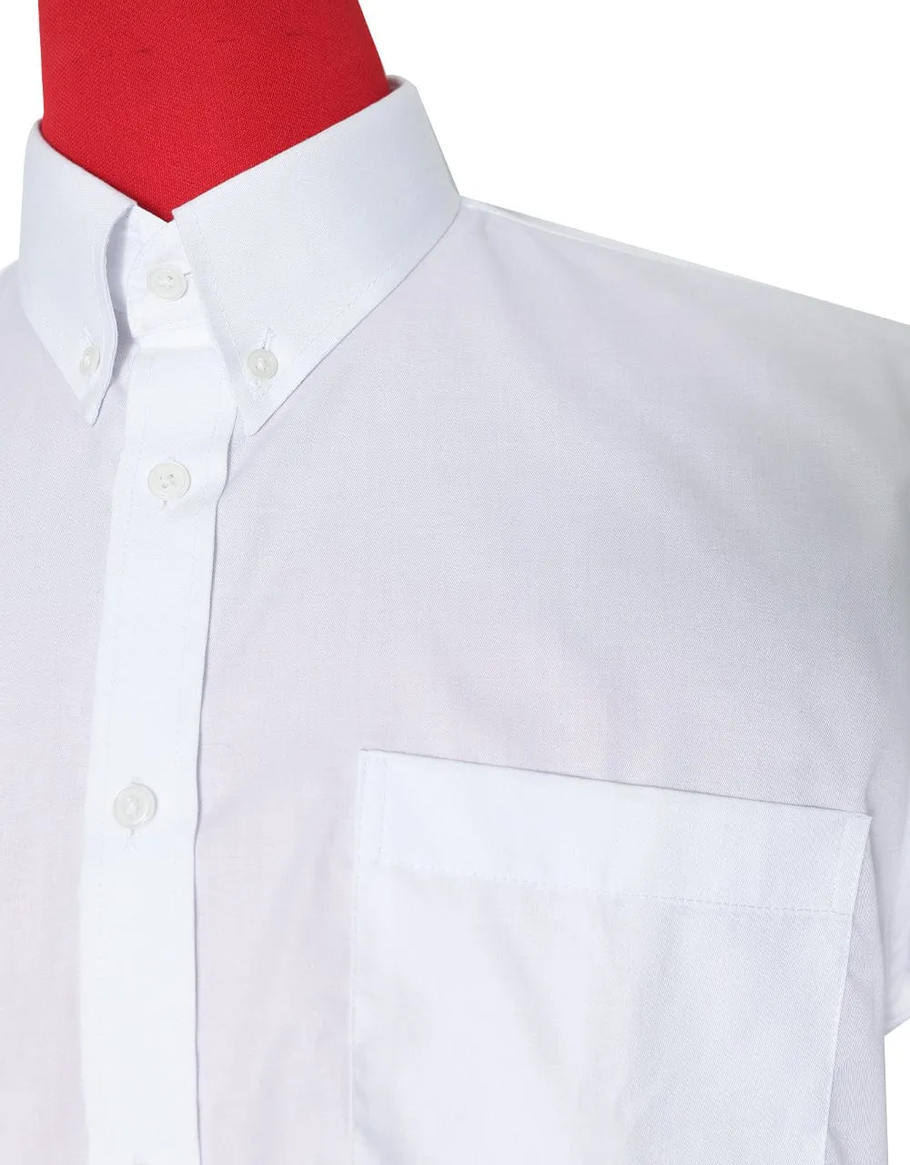 Short Sleeve Shirt | 60S Mod Style White Color Shirt For Man