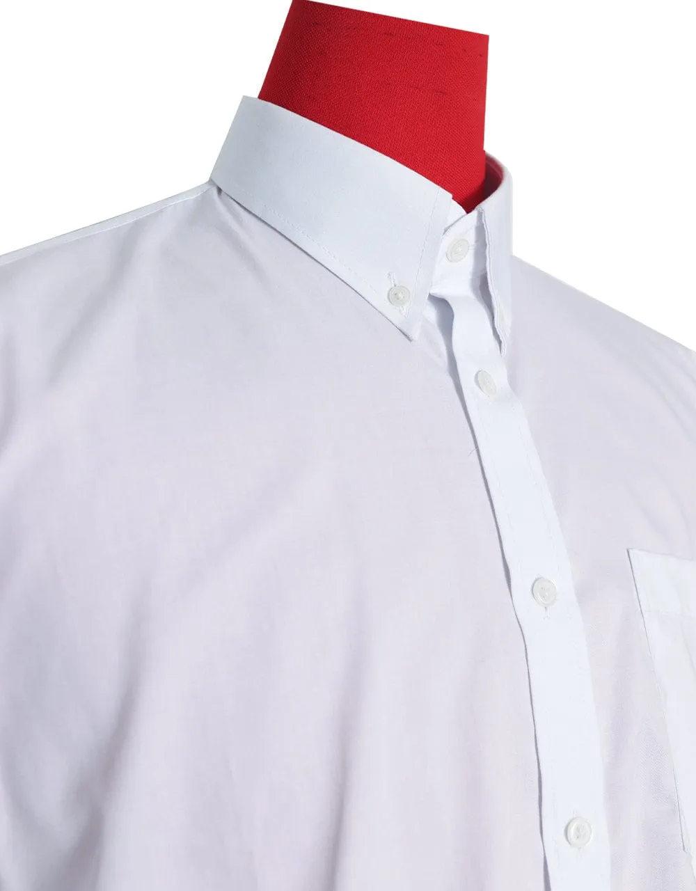 Short Sleeve Shirt | 60S Mod Style White Color Shirt For Man